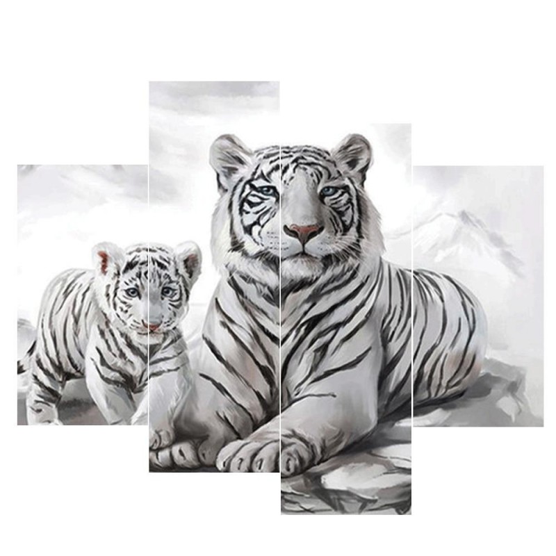 White tiger 4 Pieces...