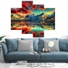 Colourful Landscape 4 Pieces Set