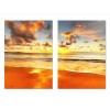 Orange and yellow sunset 4 pieces set