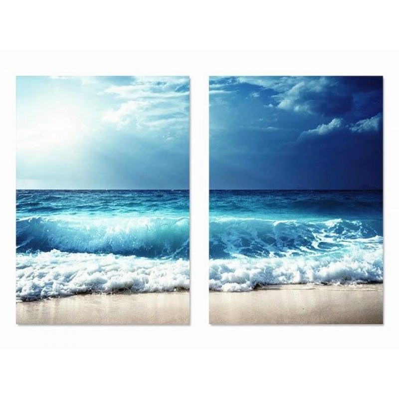 Intense blue seaside...