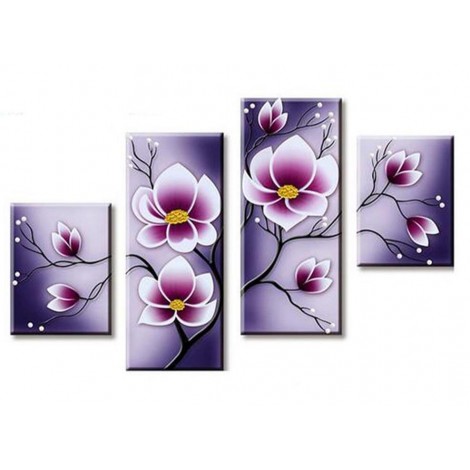 Purple orchid 4 Pieces set