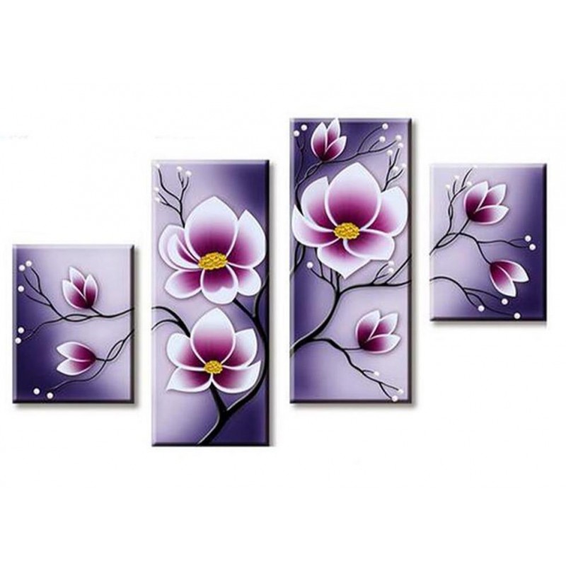 Purple orchid 4 Piec...