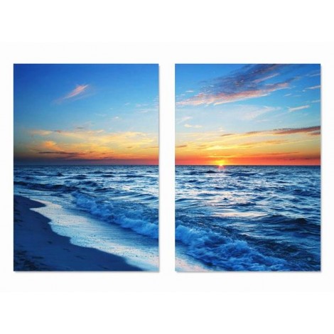 Intense Yellow and orange skyline 2 Pieces set