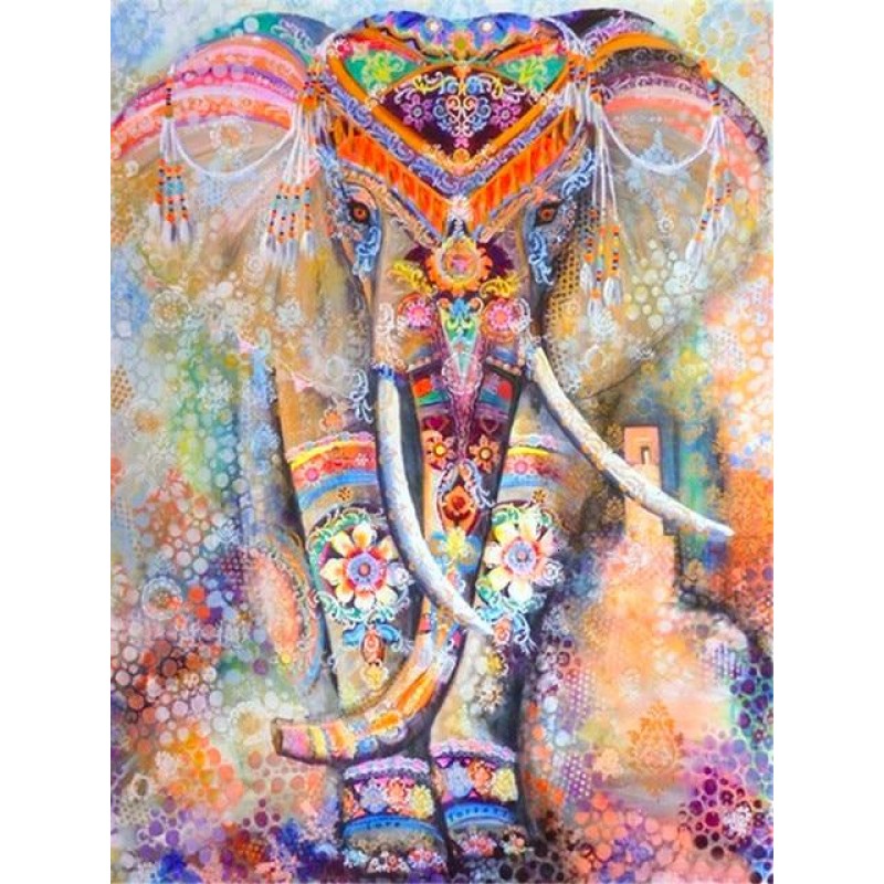 Pink mandala elephan...