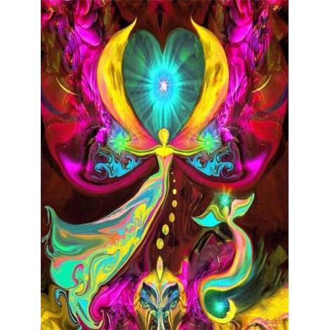 Bright colours abstract piece