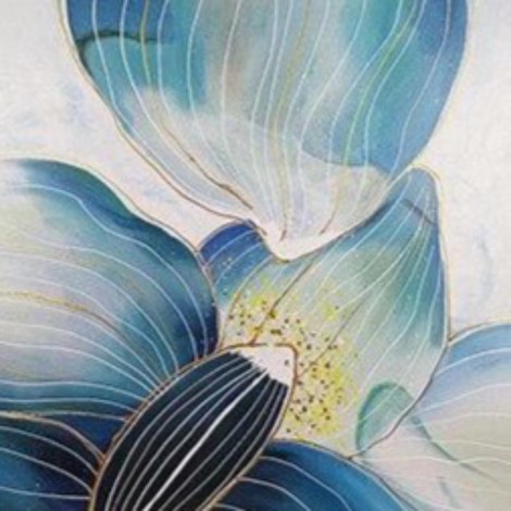 Blue petals close up