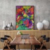 Colourful abstract art piece