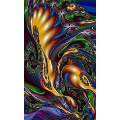 Dark colours abstract piece