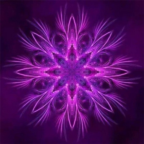 Black and purple mandala 1