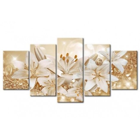 Golden lilies  5 Pieces set