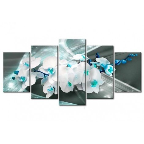 Blue orchids 5 Pieces set