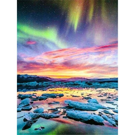 Colourful northern lights