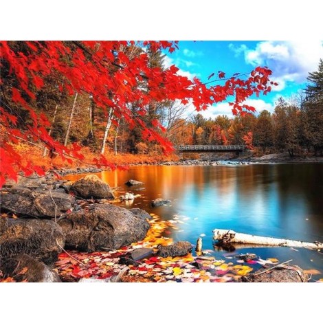 Lake during autumn