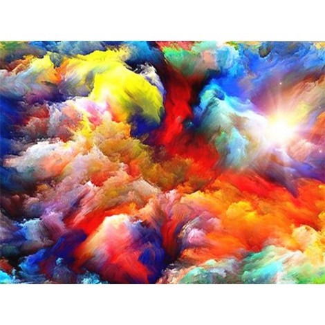 Colourful abstract clouds