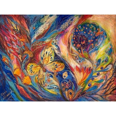 Abstract yellow butterfly