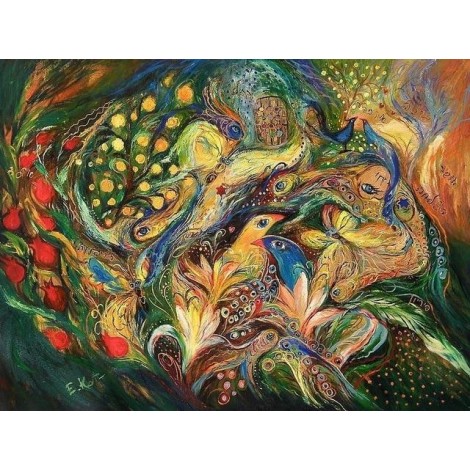 Abstract  green animals