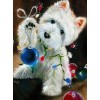 Christmas West Highland puppy