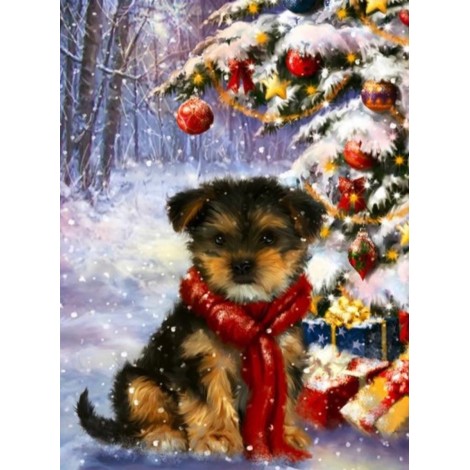 Christmas puppy