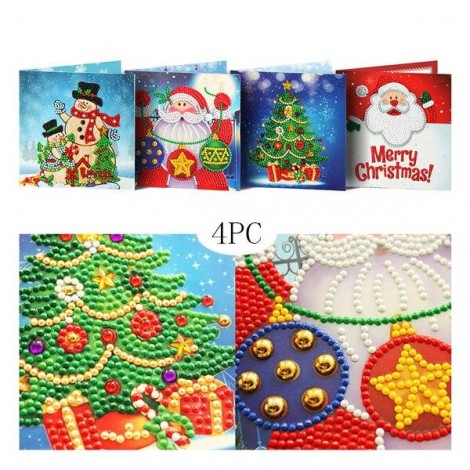Christmas cards 4 Pieces