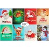 Christmas cards 5 Pieces