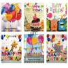 Happy birthday cards 6 Pieces