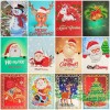 Cute Christmas Cards 12 Pieces