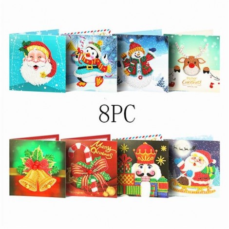 Christmas Celebration Cards 8 Pieces