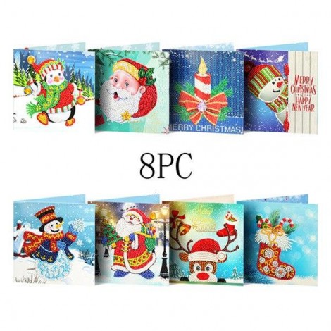 Christmas Greeting Cards 8 Pieces