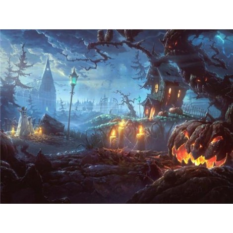 Scare halloween pumpkin