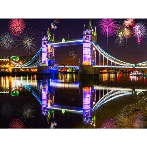 Fireworks over Tower bridge
