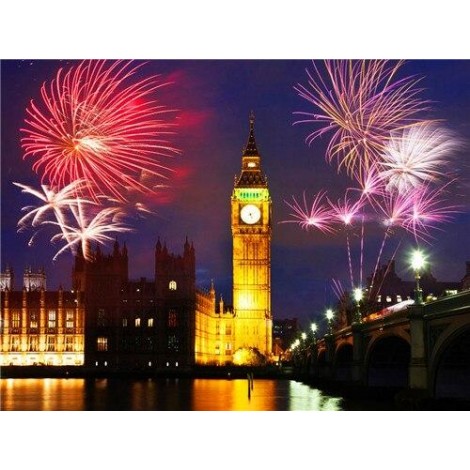 Fireworks over Big Ben