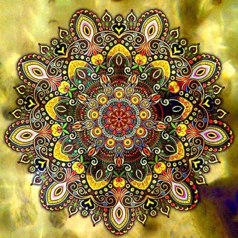 Yellow mandala