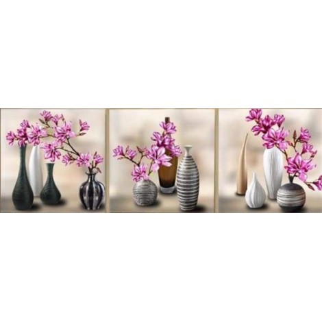 Three flower pots 3 Pieces set