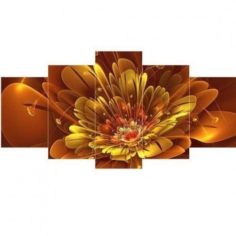 Orange flower 5 Piece sets