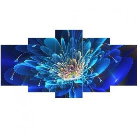 Blue and navy flower 5 Piece sets