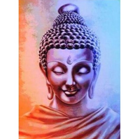 Orange and purple buddha