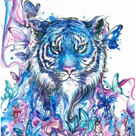 Colourful smoke tiger